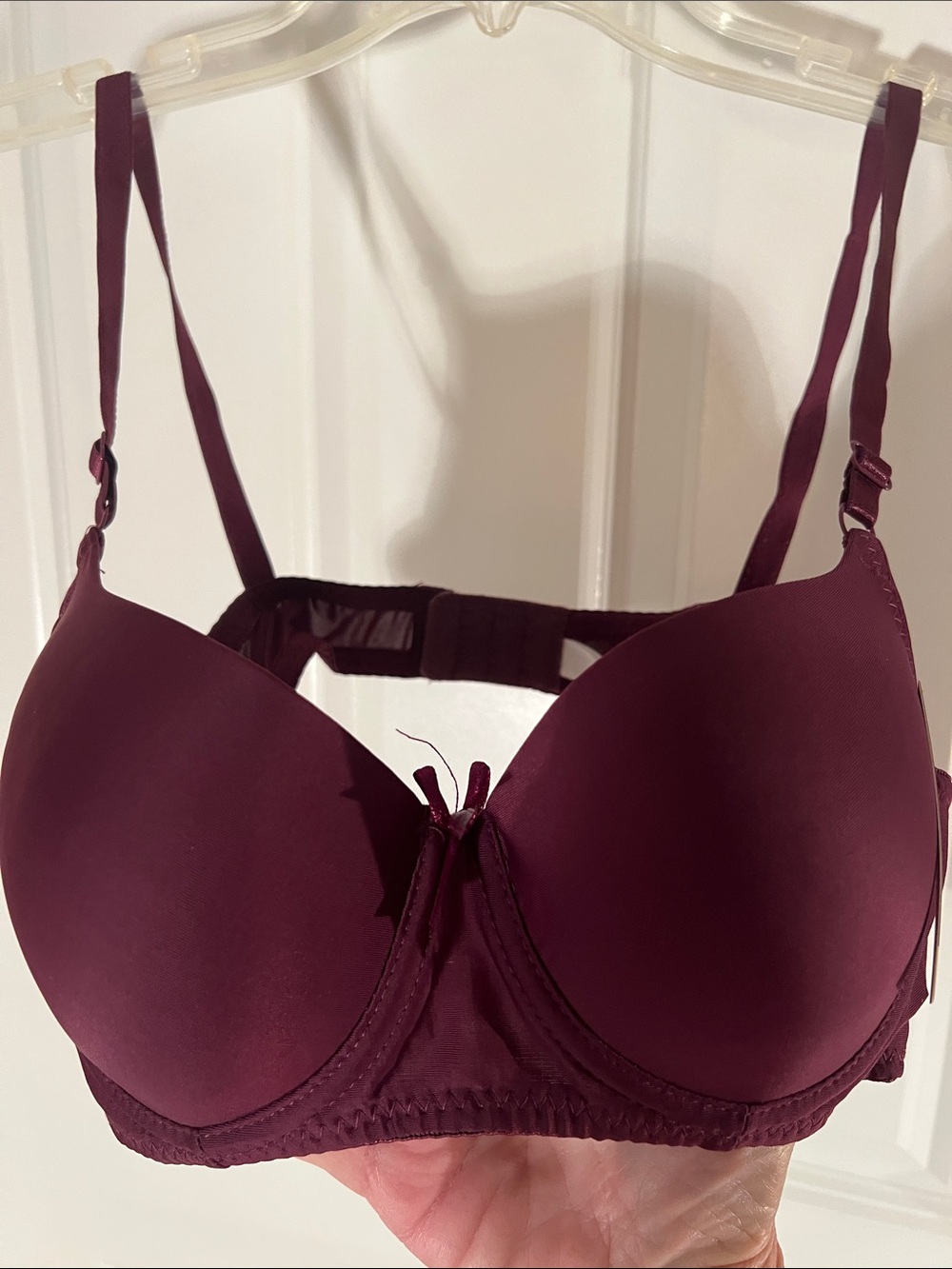 Sofra Burgundy Padded Underwire Bra New With Tags